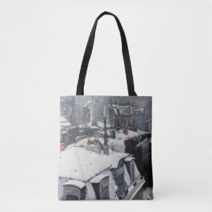 Tote Bag Gustave Caillebotte - Toits sous la neige