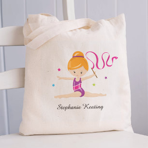 Tote Bag Gymnaste à cheveux rouges personnalisé