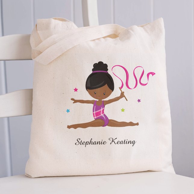 Tote Bag Gymnaste noir personnalisé (Créateur téléchargé)