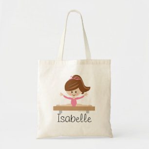 Tote Bag Gymnastics Girl Brunette