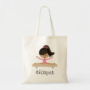 Tote Bag Gymnastique Jeu noir Cheveux noir Skintone