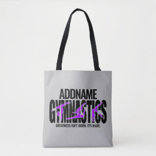 Tote Bag Gymnastique NOM Équipe acrobatique Gymnaste à ress