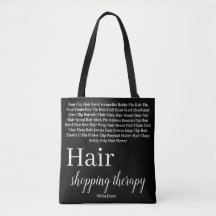 Tote Bag Haar-Accessoires Shopping-Therapie