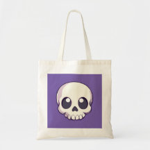 Halloween au crâne de caricature mignon