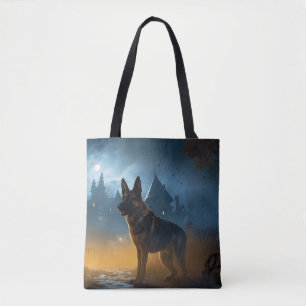 Tote Bag Halloween berger allemand effroi