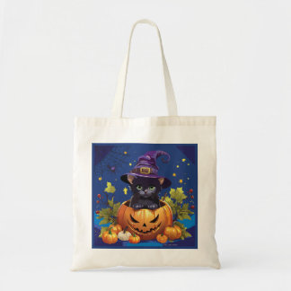 Tote Bag Halloween Candy Kitty Budget personnalisé Fourre-t