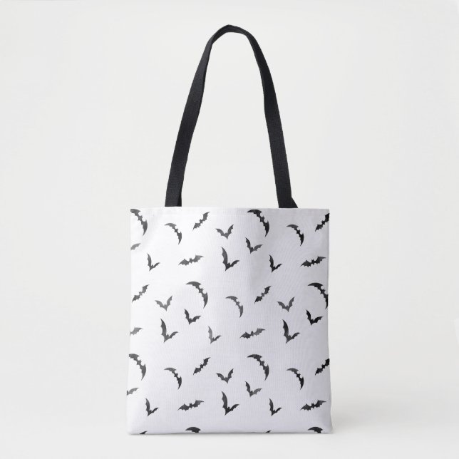 Tote Bag Halloween chauves-souris aquarelle (Devant)