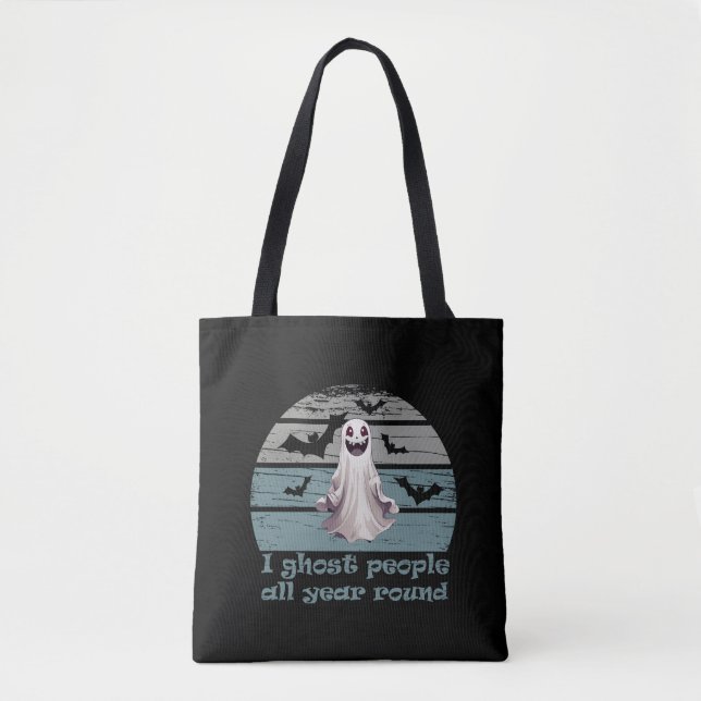 Tote Bag halloween drôle dire (Devant)