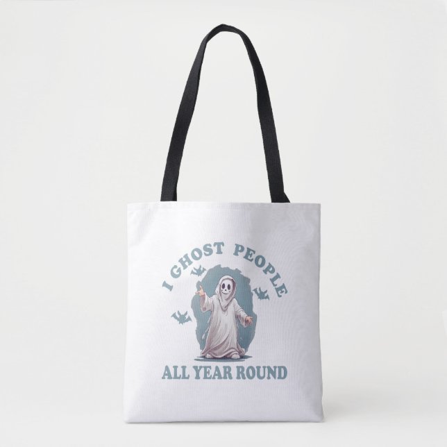 Tote Bag halloween drôle dire (Devant)