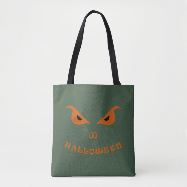Tote Bag Halloween éffrayant effrayant visage (Devant)