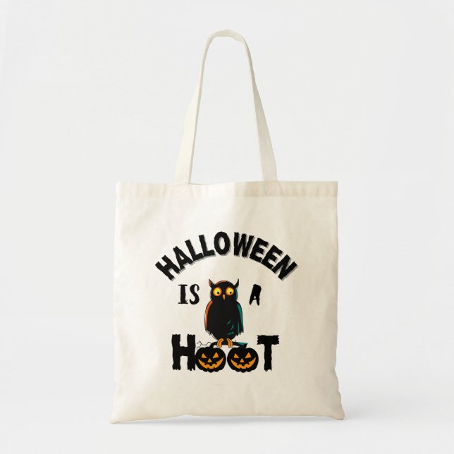 Tote Bag Halloween est une chouette éffrayante effrayante e (Devant)