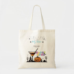 Tote Bag Halloween Happy Hour Citrouille Cocktail Baby show
