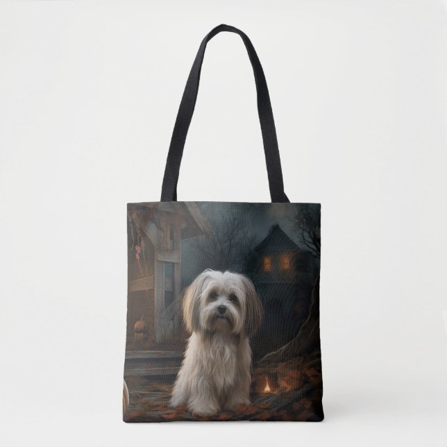 Tote Bag Halloween Havanais effraie (Devant)