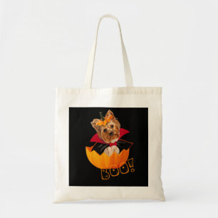 Tote Bag Halloween joli Yorkshire terrier chien citrouille