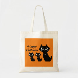 Tote Bag Halloween Lucky Black Cats Treat