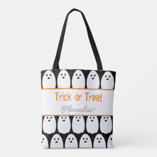 Tote Bag Halloween Personnalisé Ghosts mignon Trick ou trai