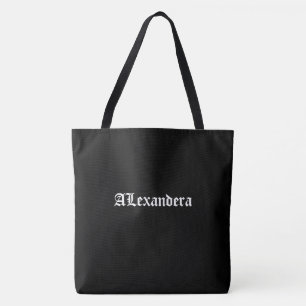 Tote Bag Halloween Personnalisé Noir