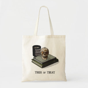 Tote Bag Halloween personnalisé Whimsical Funny Skull moder