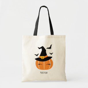Tote Bag Halloween sorcière Citrouille mignonne
