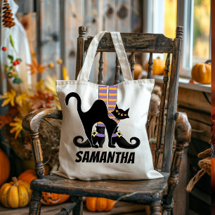 Tote Bag Halloween sorcière mignonne personnalisée