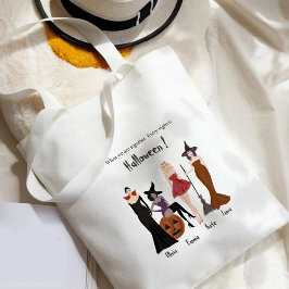 Tote Bag Halloween, sorcières, cadeau meilleur ami,
