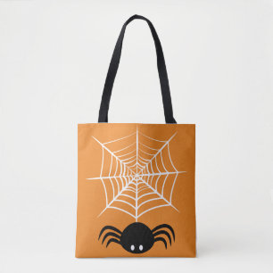 Tote Bag Halloween Spider Web