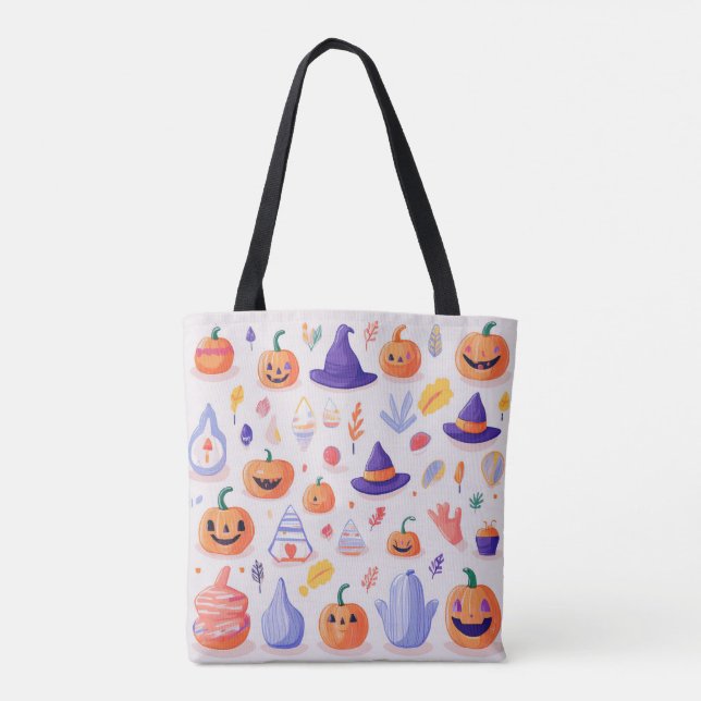 Tote Bag Halloween super mignonne | Idéal pour tous les âge (Dos)