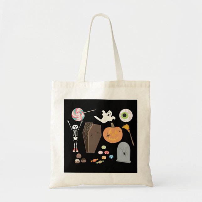 Tote Bag Halloween Trick ou Treat (Devant)