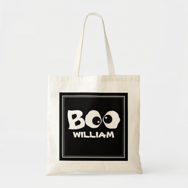 Tote Bag Halloween Trick Ou Treat Whimsical mignon Fantôme (Devant)