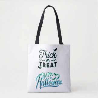 Tote Bag Halloween Tricoter ou traiter Halloween