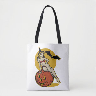 Tote Bag Halloween Vintage