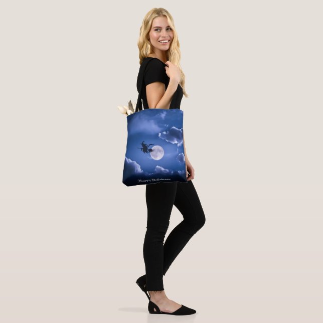 Tote Bag Halloween Witch (Sur le modèle)