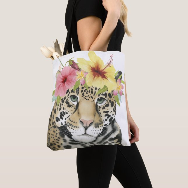 Tote Bag Halo tropical | Sweet Cheetah (De près)