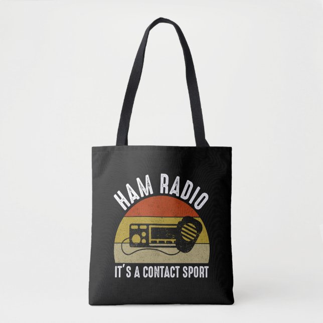 Tote Bag Ham Radio - C'est un sport de contact (Devant)