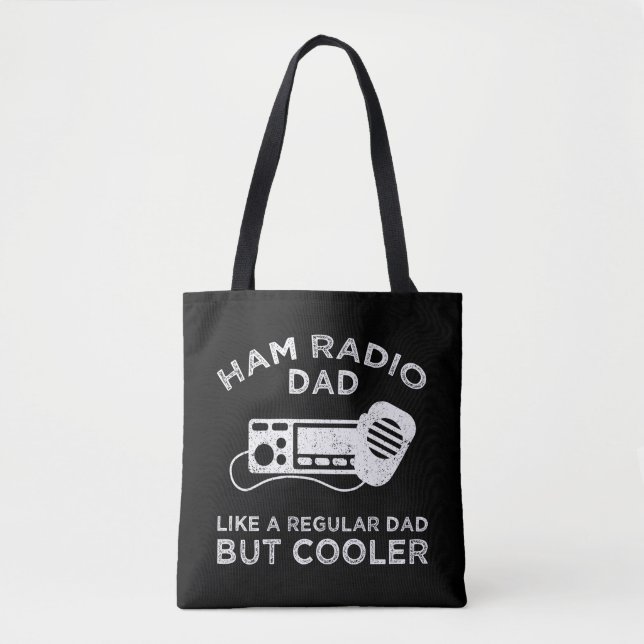 Tote Bag Ham Radio Papa - Comme Un Père Régulier Mais Glaci (Devant)