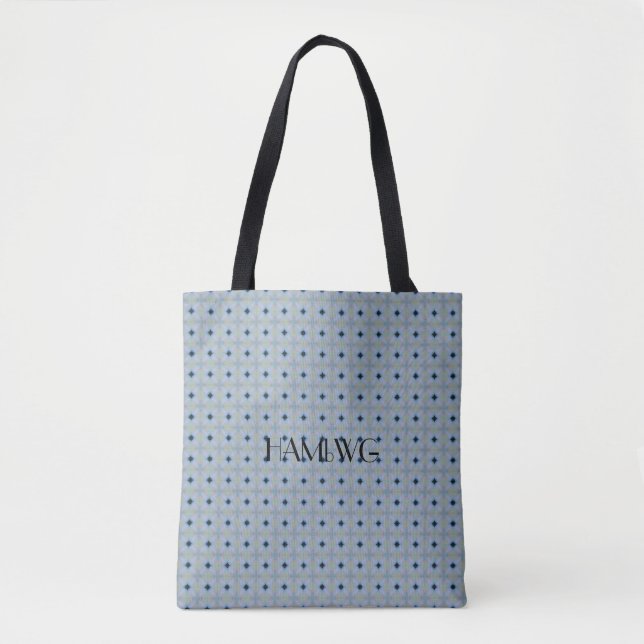 Tote Bag HAMbWG - Zipper Fourre-tout - Diamant noir Ultra P (Devant)