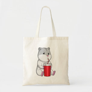 Tote Bag Hamster with Mug & Drinking straw