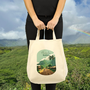 Tote Bag Hanalei Kauai Hawaii Bay Mounts Green