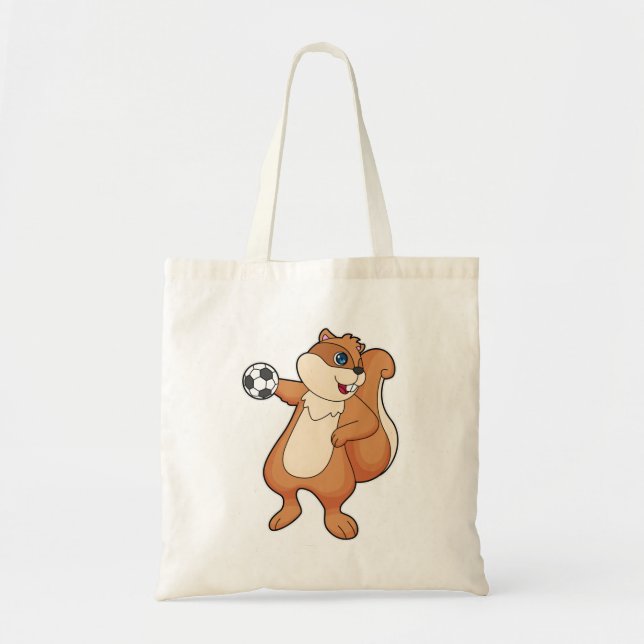 Tote Bag Handball joueur d'écureuil (Devant)