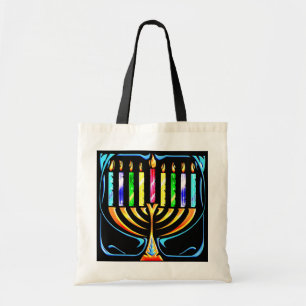 Tote Bag Hanoukka Menorah - Chanukah Menorah