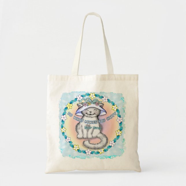 Tote Bag Happy Cat (Devant)