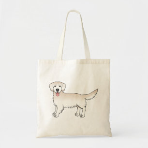 Tote Bag Happy English Cream Golden Retriever Cartoon Chien