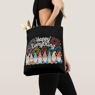 Tote Bag Happy Everything Gnomes All Year Every Holiday