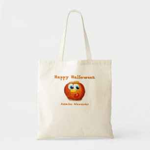 Tote Bag Happy Halloween goofy Jack-O-Lantern