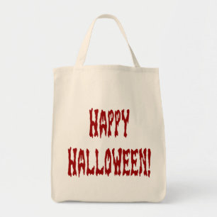 Tote Bag Happy Halloween Gore Texte