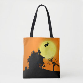 Tote Bag Happy Halloween Silhouette paysage