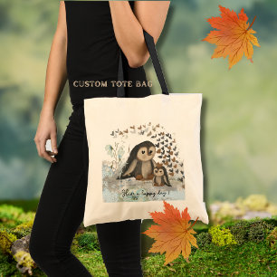 Tote Bag Happy Penguin Maman & bébé