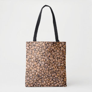 Tote Bag Haricots de café rôtis : Cadre complet biologique