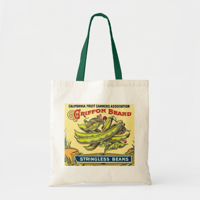 Tote Bag Haricots de Stringless de marque de griffon - (Devant)
