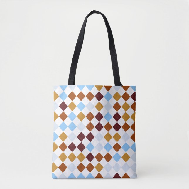 Tote Bag Harlequin renard d'automne (Devant)